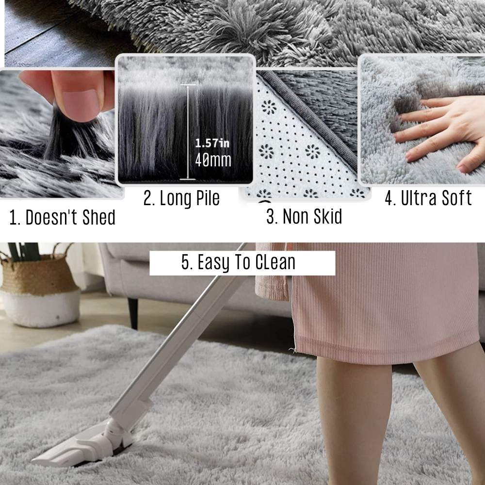Fluffy Bedroom Floor Rug: image 2