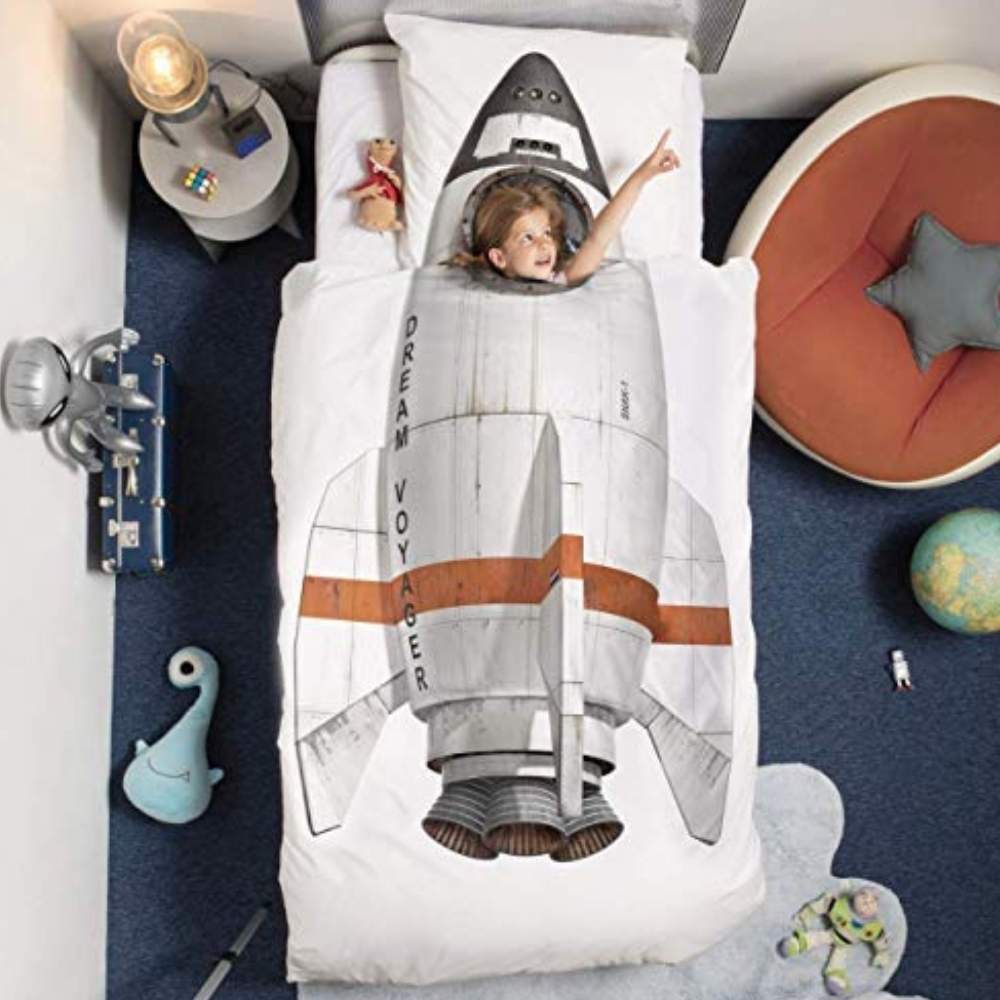Rocket Ship Bedding Set: image 1