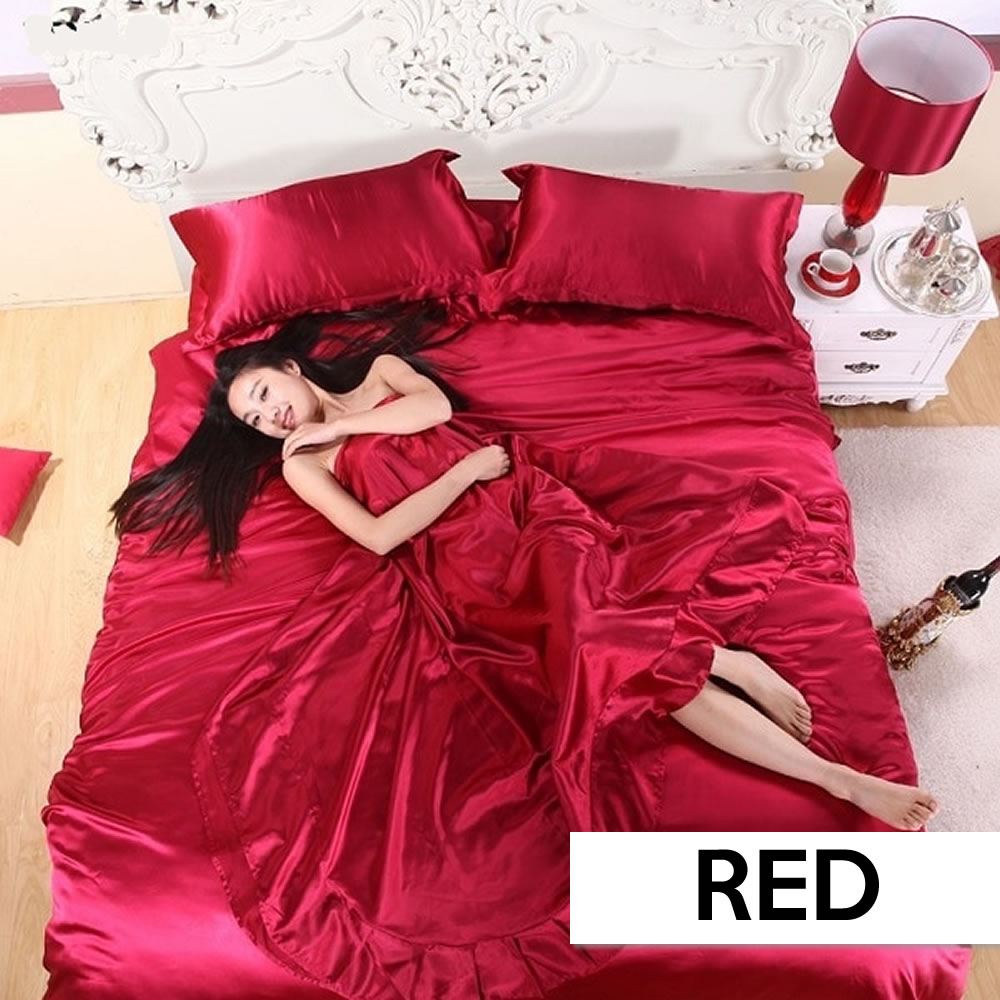Satin Silk Bedding Set: image 4